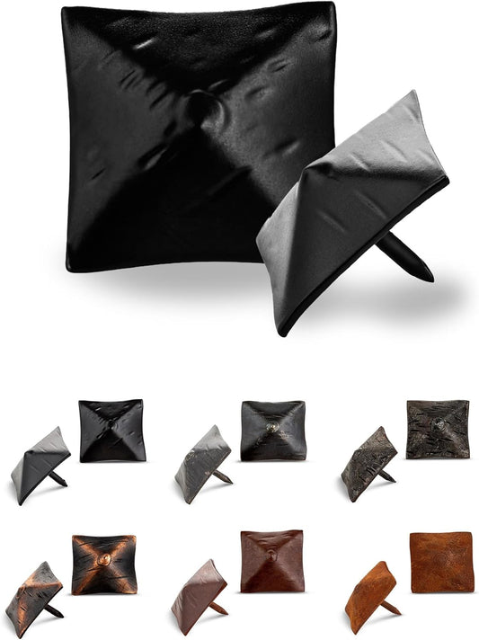 10 Pack 1.25" Square Head Iron Clavos Decorative Nails – Black – Handmade Rustic Square Fasteners for Farmhouse Shutters, Faux Wood Beams, Barn Doors, Shutters, and Gates – Ornamental Wood Accent