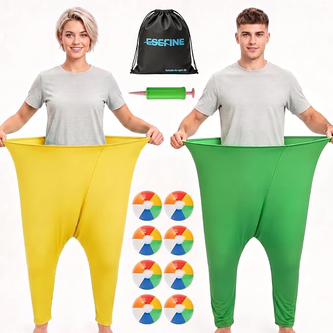 Granny Pants Yard Game, Giant Stretchy Pants Games for Family, Hilarious Game Set, Granny Pant Outdoor Party Games, Team Family Party Field Game Set