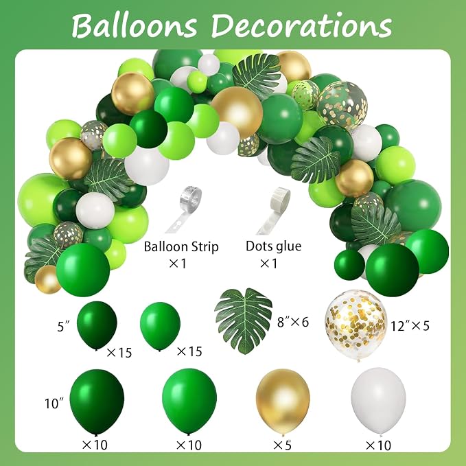 Dinosaur Birthday Decorations for Kids, Party Supplies 397 PCS, Serves 20 | Dinosaur Theme, Includes Balloons, Tablecloth, Cake Topper, Paper Plates
