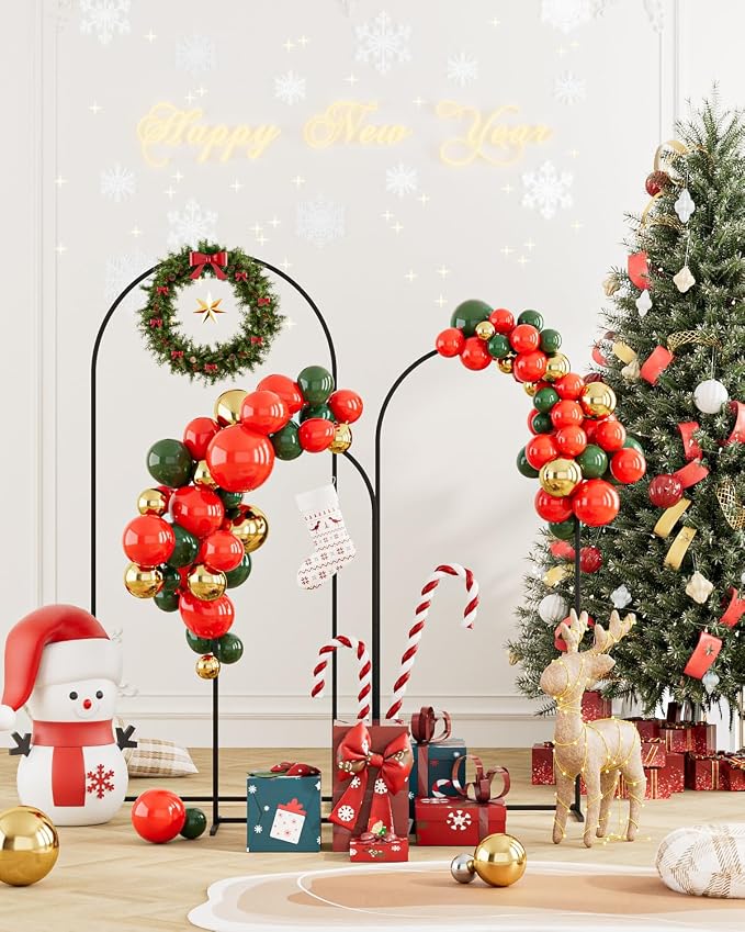 Wedding Arch, Metal Arch Backdrop Stand, Balloon Arch Stand Wedding Frame for Ceremony Decoration (Black, 6FT, 5FT, 4FT Arch Backdrop)