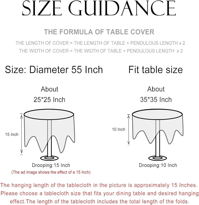 patdrea Vintage French Linen Tablecloth,Round,Diameter 55"-Wensel | Italian Provencal Table Cloth for Round Table,Colorful Floral Patterned,Dining Room Tea Party Thanksgiving Decor