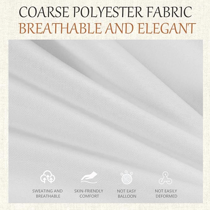 60x102 Table Cloth - 2 Pack Rectangular White Washable Stain and Wrinkle Resistant Polyester Table Cover for Dining Tables, Various Parties and Camping (White)