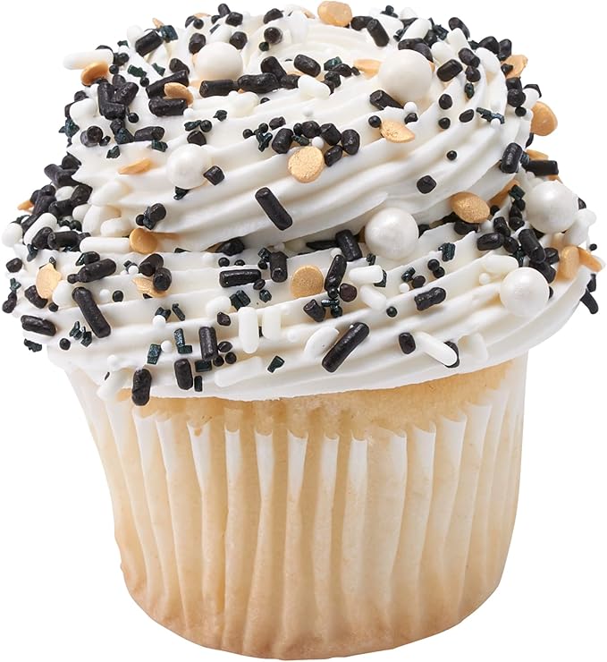 DecoPac Cheers To You Fusion Mix Sprinkles, 26oz, Shaped Candy Sprinkles in Handheld Container, Edible Decorations For Celebration Cakes, Cupcakes, Cookies and Donuts