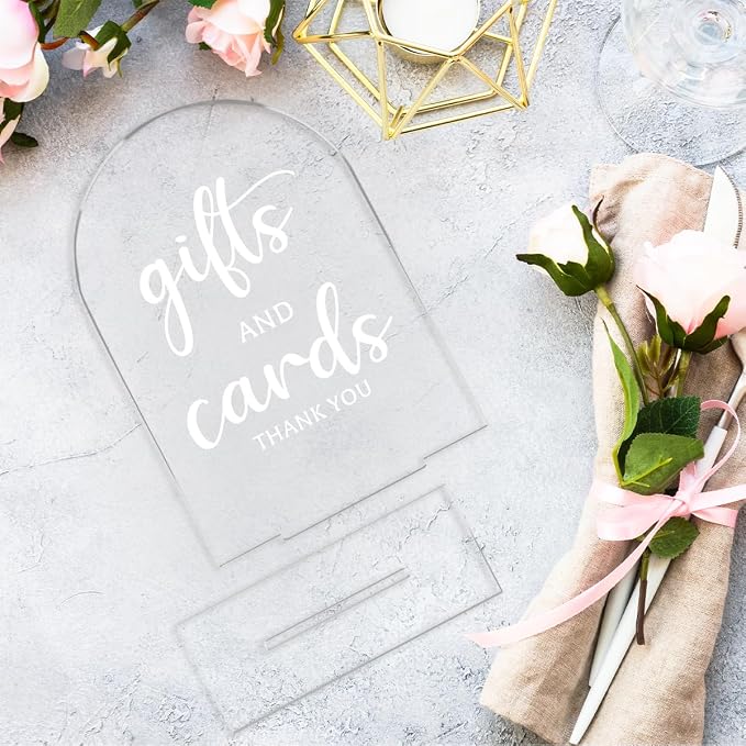 6 Pcs Wedding Sign Decor, Ceremony Sign, Wedding Sign for Reception & Event Party,Bridal Shower Decorations, Wedding Table Sign Accessories for Anniversary and Event 5x7 Inch