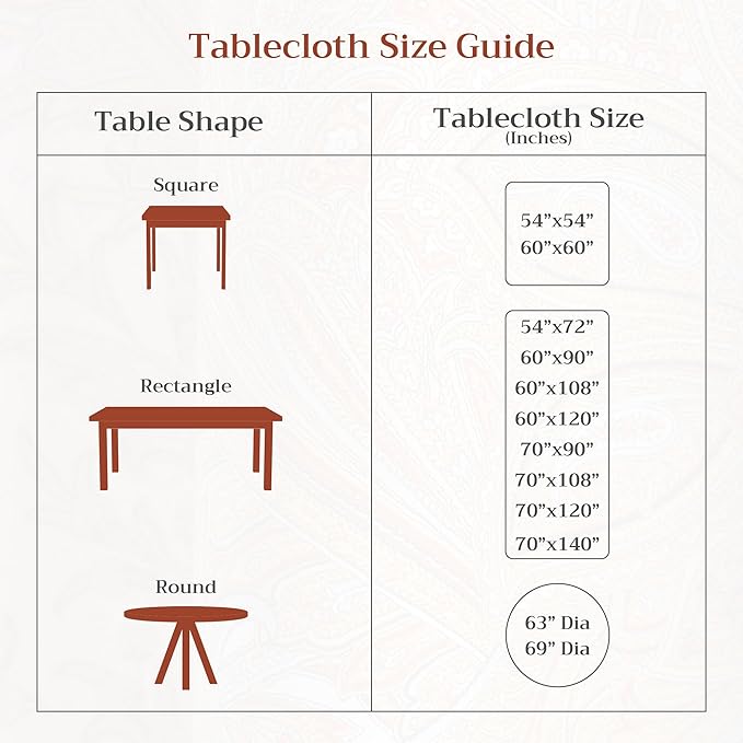 Maison d' Hermine Table Cloth Square Table 100% Cotton 54 x 54 Inches Fall Tablecloth Reusable Everyday Use for Thanksgiving Christmas Decorations Dining Farmhouse Party (Kelim - Prairie)