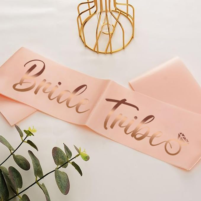 Bachelorette Sashes and Bridal Veil Set Bride Tribe Sash Bachelorette Party Favors