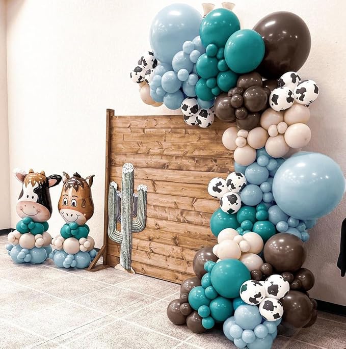 Dark Brown Balloons Double Stuffed Balloon Garland Arch Kit Different Sizes 18/12/5In For Birthday Baby Shower Boho Neutral Luau Mocha Cofede Party Decorations