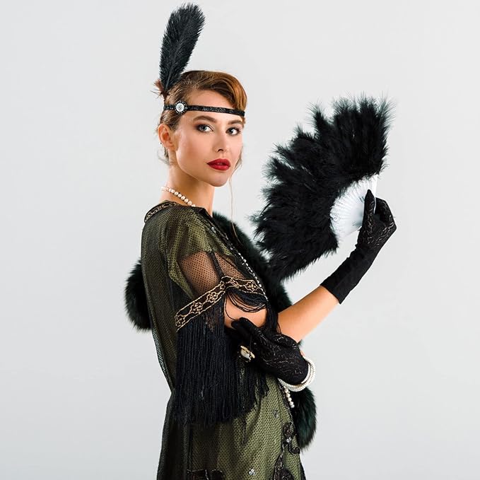 Maitys 90 Pcs Large Natural Ostrich Feathers Bulk 14-16 Inch (35-40cm) 12-14 Inch (30-35cm) 10-12 (25-30cm) Ostrich Feathers Plumes for Centerpieces Wedding (Black)