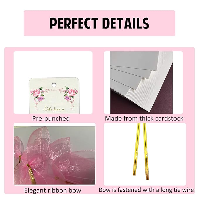 Prosecco Hen Party Tags, Hen Do Favor Tags, Hen Do Prosecco Bottle Labels, Bachelorette Spa Party Drink Goodie Bags Supplies with Pink Bows (Set of 30)