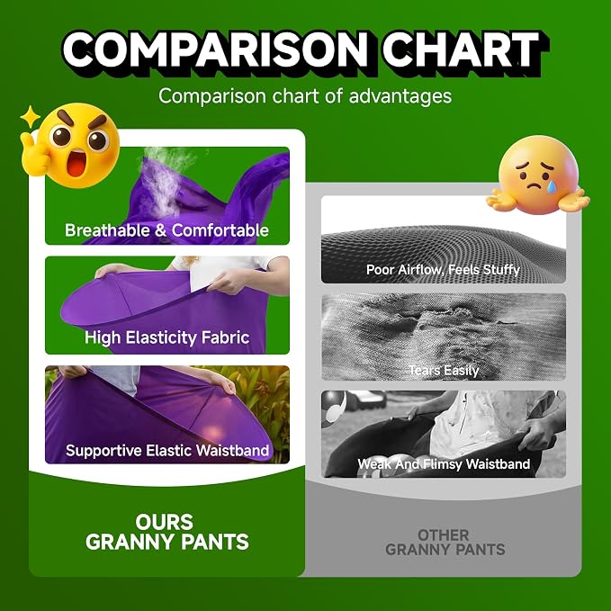 Granny Pants Party Game Set for 8+ Players, 4-Color Team Backyard Yard Games with 16 Bouncy Balls & 2 Pumps – Funny Outdoor Field Day Tossing Games for Adults Kids Family Reunion BBQ Brithday Party
