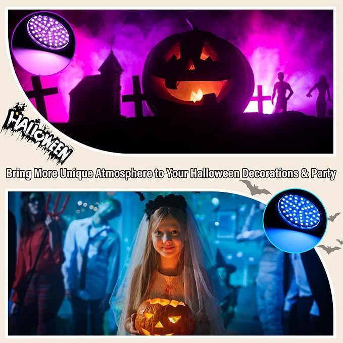 Telbum Strobe Lights, 54 Super-Bright RGB LEDs Mini Strobe Light for Parties, Halloween Strobe Lights with Remote Control, Sound Activated & Speed Control Plug-In Flash Light for Room DJ Stage Wedding