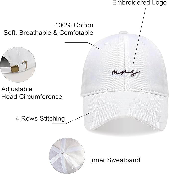 Mr and Mrs Hats for Honeymoon Essentials,Engagement Gifts for Couples,Wedding Gifts for Bride and Groom