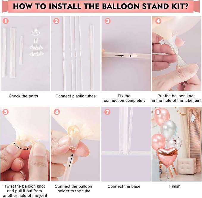 255 Pcs Rose Gold 21th Birthday Decorations for Women – Party Decoration Supplies Kit with “Happy Birthday” Banner, Balloons, Crown, Sash, Cake Topper, Tableware & Fringe Curtain for 25 Guests