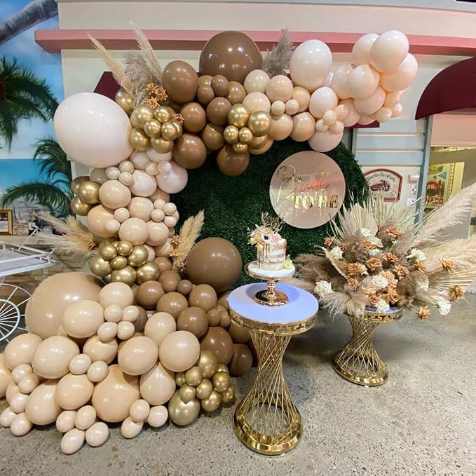 Double Stuffed Nude Beige Balloons Garland Macaron Blue Apricot Balloons White Sand Baby Blue Balloons Arch Kit For Boho Party Baby Shower Netural Gender Reveal Birthday Decorations