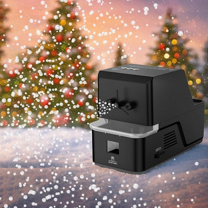 Fog Bubble Machine – 3-in-1 Bubble & Fog Machine that Creates Snow-Like Effect for Indoor and Outdoor Use - Perfect Fake Snow Maker for Christmas, Parties, Weddings, and Holiday Events