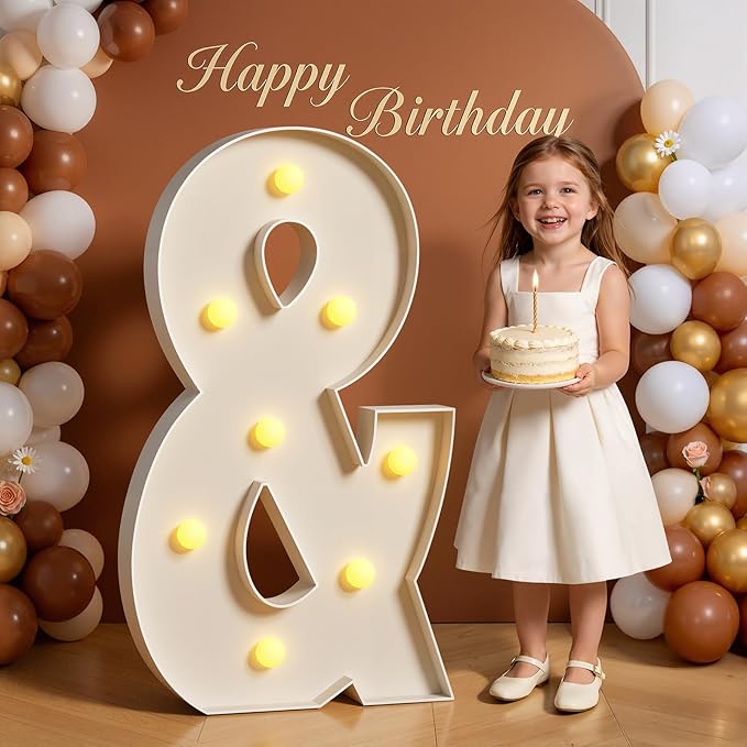Marquee Letters 3 Feet Tall 3FT Large Light Up Letters & for Wedding Will You Marry Me Sign Happy Birthday Engagement Party Decorations Big Letterboard &