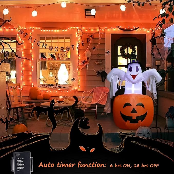 Halloween Orange String Lights Decorations，2 Pack 17.8 Feet 50 LED Battery Operated Mini String Lights with 8 Modes Waterproof for Outdoor Indoor Patio Xmas Tree Holiday Party Christmas Show