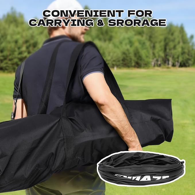 Battle Golf Yard Game Set - Backyard Golf Challenge for Adults | Portable Bucket Golf Course with Clubs & Balls | Outdoor & Indoor Backyard Games for Lawn, Park, Beach, Camping, and Home