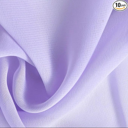 Lavender Chiffon Fabric 10 Yard Sheer Draping for Wedding Voile Tulle Fabric Arbor Backdrop Canopy Birthday Party Engagement Bridal Shower Sewing & DIY Decoration
