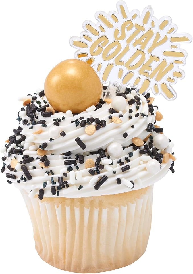 DecoPac Cheers To You Fusion Mix Sprinkles, 26oz, Shaped Candy Sprinkles in Handheld Container, Edible Decorations For Celebration Cakes, Cupcakes, Cookies and Donuts
