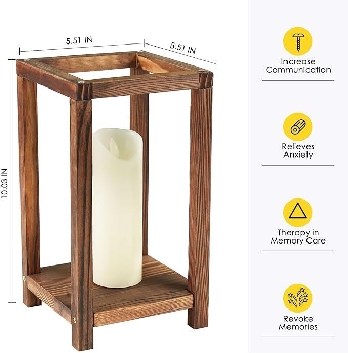 20 Set Wooden Wedding Lantern Centerpiece, Lantern Candle Holder for Farmhouse Candle Lantern for Table Fireplace, Perfect for Table Decoration & Country Barn Weddings(No Candles & Flowers)
