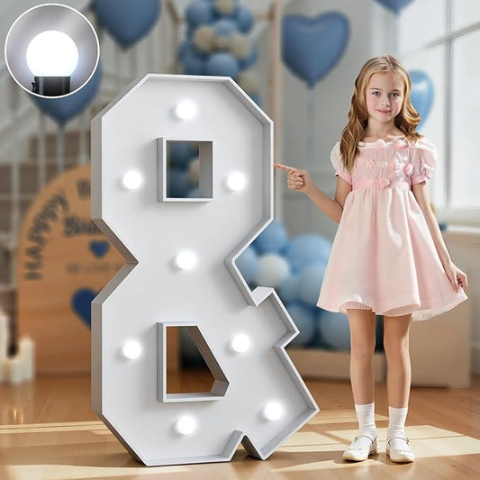 Marquee Letters 3 Feet Tall Large Light Up Letters Decorations Wedding Engagement Proposal White Party Decorations Mr and Mrs Sign Big Cardboard Backdrop &
