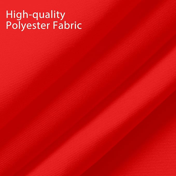 Fixwal 6 Pack Red 70 x 120 Inch Rectangle Tablecloths, Reusable Heavy Duty Washable Polyester Table Covers, Stain and Wrinkle Resistant for 6-8 Ft Tables, Party, Christmas, Anniversary