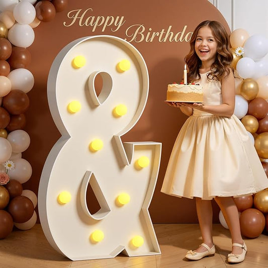 Marquee Letters 4 Feet Tall 4FT Large Light Up Letters & for Birthday Wedding Engagement Party Decorations Will You Marry Me Sign Yard Pre-Cut Foam Board