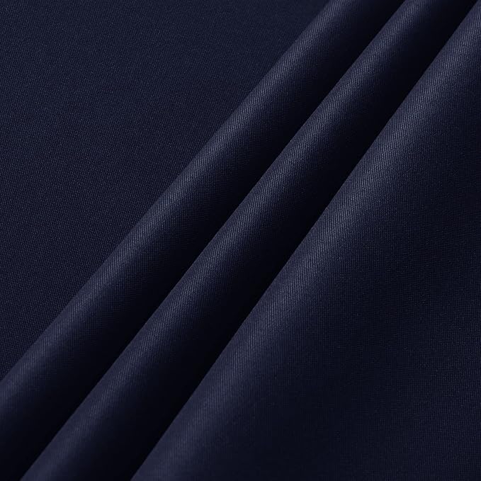 sancua 2 Pack Navy Tablecloth 54 x 78 Inch, Rectangle 4 Feet Table Cloth - Stain and Wrinkle Resistant Washable Polyester Table Cover for Dining Tables, Buffet Parties and Camping