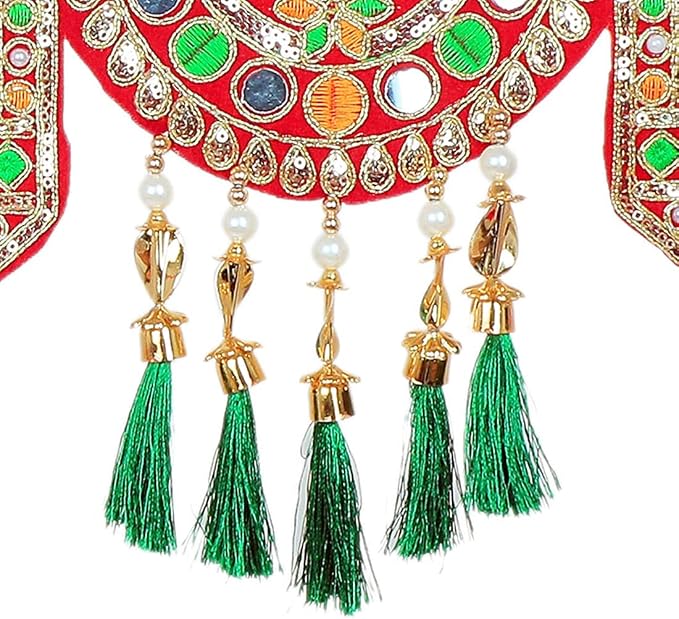 Aditri Creation Handcrafted Toran Swastik Door Toran Decorative Hanging Bandanwar for Parties Wedding Indian Traditional Festival New Year Decorations Gifts for Home Entrance Temple Gifts (Size:-42")