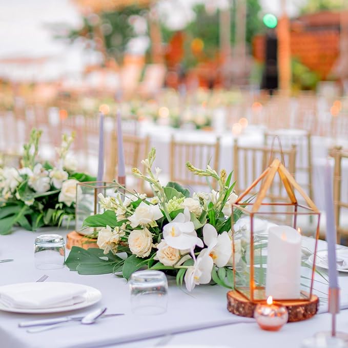 Cabilock 10Pcs Foam Trays for Flower Arrangements Floral Foam Tray Rectangle Plastic Mud Fixing Plates for Wedding Party Centerpiece Decoration