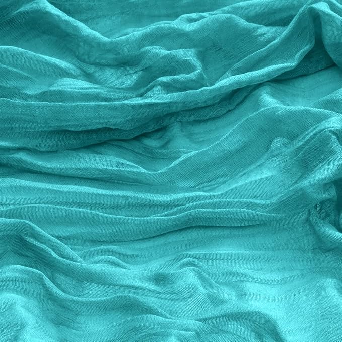 DeZerlor 20 Pack Teal Green Cheesecloth Napkins Spring Cloth Napkins Set of 20 Turquoise Dinner Napkins Bulk 21x21 Inches for Wedding Bridal Shower Baby Shower Parties
