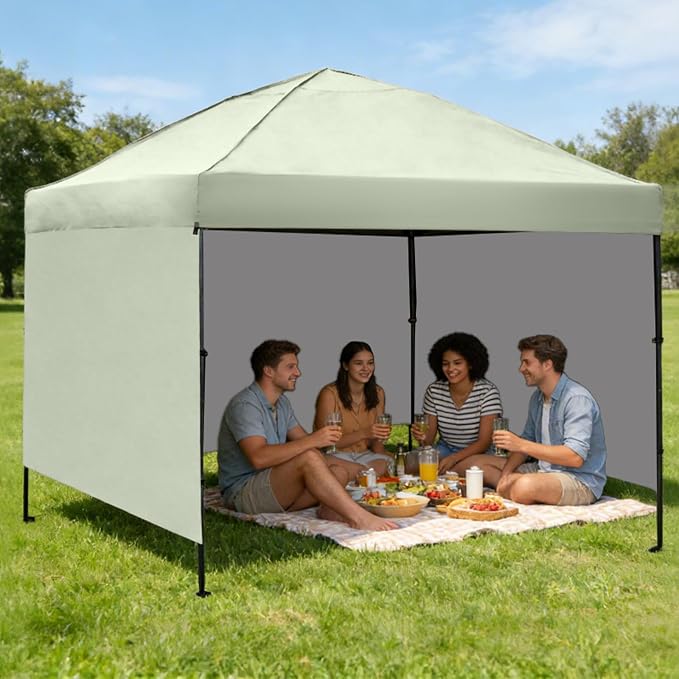 Instant Canopy Tent SideWalls Waterproof Sunwalls for 10x10 Pop Up CanopyTent, 300D Polyester Canopy Walls 3Pack Sidewalls Waterproof and UV Protection