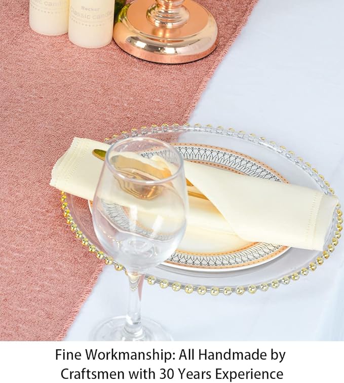 ShinyBeauty 10 Pieces-12 x108 Blush-Sequin Table Runner for Wedding Party Catering Event Glitter Table Runners Sequin Table Cloth Runner Baby Shower Table Decor