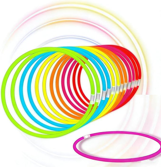Glow Fever Glow Sticks Bulk 100ct 22'' Glow Necklaces with Connectors, Neon Light Sticks for Party Festivals Raves Concert Birthday Wedding, Multicolor