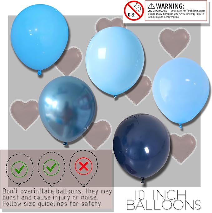Balloon Sticks with Base for Floor&Table,Metallic Pearl Baby Blue Balloon Column Stand Kit Adjustable 20"-63",Base&Pole,Backdrop Decoration for Party Wedding Baby Shower Birthday