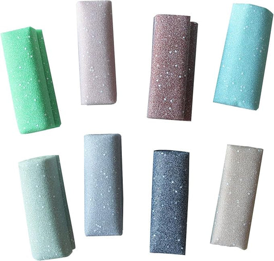 8 Colors Glitter Tulle 6 Inch by 9 Yards Sparkle Fabric Ribbon for Christmas Gift Wrapping DIY Tutu Skirt Sewing Bow Wedding Decorations Craft Supplies（Green）