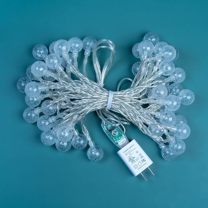 Bubble Globe String Lights, 25 ft USB Powered Decorative LED Novelty String Lights (Bubble Globe)