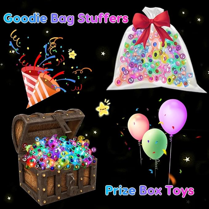 48PCS Light Up Fidget Spinner Bracelets Glow Party Favors Bulk for Kids 4-8 8-12 Summer Goodie Treat Bag Stuffers Classroom Treasure Toys Carnival Prize Pinata Birthday End of Year Student Return Gift