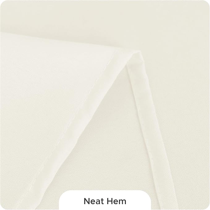 Fitable 8 Pack Table Cloth Rectangle Table: Stain and Wrinkle Resistant Tablecloth Rectangular, Washable Polyester Tablecloths for Wedding Party Dining Banquet Event Catering(Ivory, 70x108 Inch)