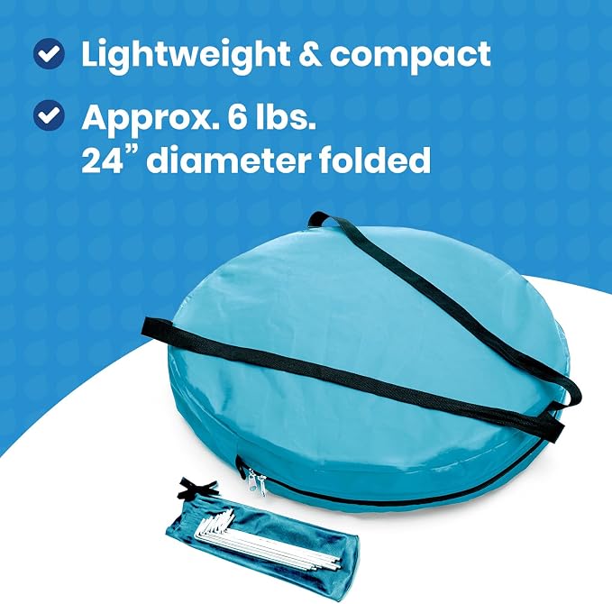 Under the Weather WeatherPod Tank MyPod™ Mesh 1-2 Person Pop-Up Screen Tent Pod - The Original Shark Tank - Keeps Out Bugs, Mosquitos with UPF 50 Sun Protection