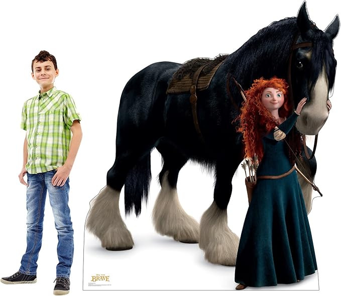 Cardboard People Merida & Angus Life Size Cardboard Cutout Standup - Disney Pixar's Brave