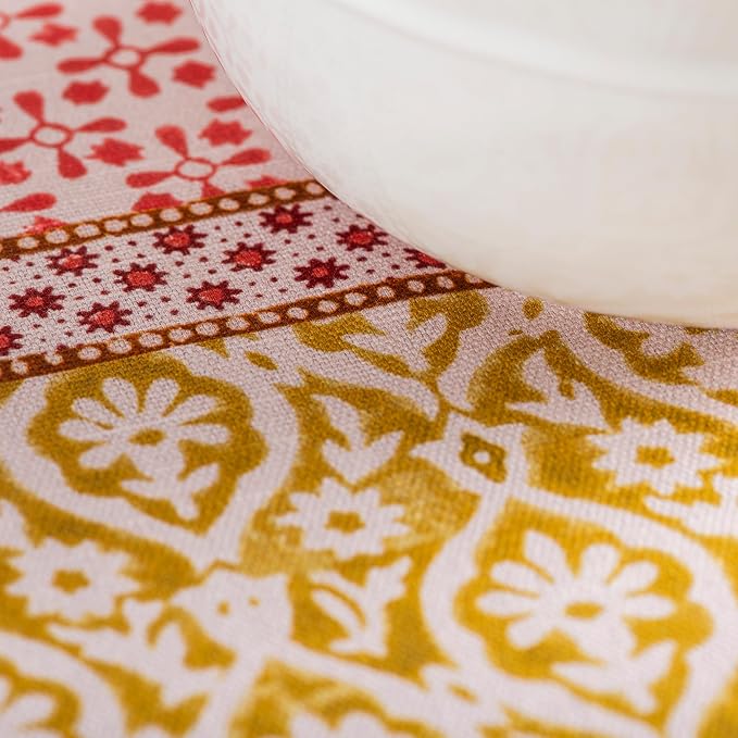 Maison d' Hermine Table Cloth Round Table 100% Cotton 63 Round Inches Tablecloth Reusable Decorative for Dining Kitchen Room Farmhouse Party Home Hotel Restaurant Spring Summer - Provence