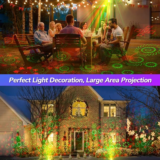 Disco Ball Party Lights, 2-in-1 Sound Activated DJ Stage Strobe Light with Remote Control, High-Performance Pattern Projector & Ideal for Dance, Club Birthday Gift, Christmas Halloween Home Decor (R7)