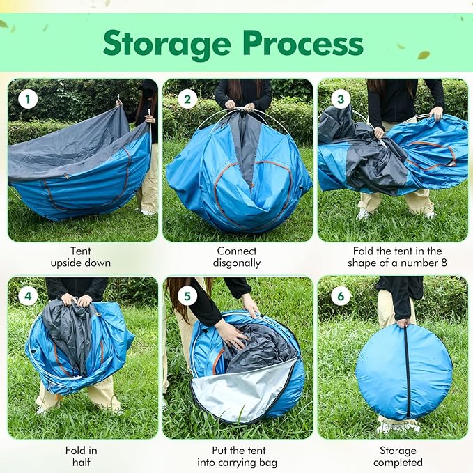 Woanger 6 Pack Bulk 2 Person Camping Tents for Homeless Lightweight Outdoor Tent with Rain Fly and Carrying Bag, Waterproof Windproof Setup Pop Up for Homeless Camping Backpacking