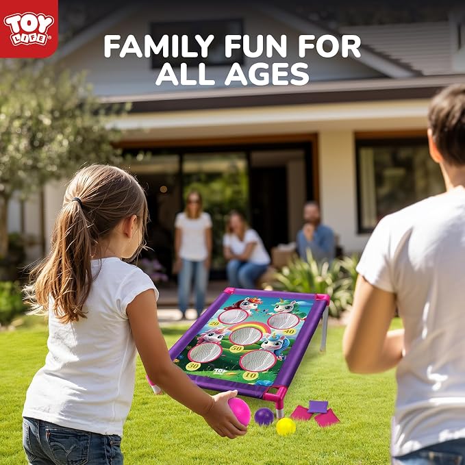 TOY Life Bean Bags Toss Game, Cornhole, Outdoor Toys for Kids Ages 4-8, Corn Hole, Cornhole Set, Sports & Outdoor Play Toys, Outside Toys for Kids Ages 4-8, Outdoor Activities for Kids, Backyard Toys