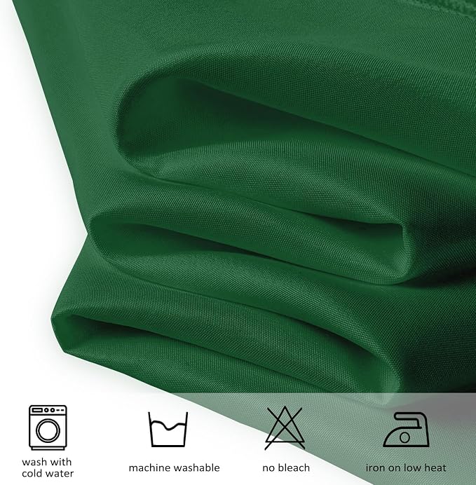 8 Pack Dark Green Round Tablecloth 120 Inch Round Table Cloth, Wrinkle Resistant and Washable Tablecloth Polyester Fabric Table Cloth Round Table Cover for Dining Wedding Banquet Party