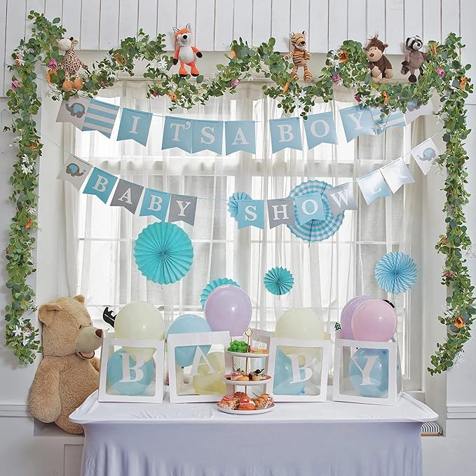 Naidiler Eucalyptus Garland with Flowers, Spring Decor for Mantle, Wedding Arch & Fireplace