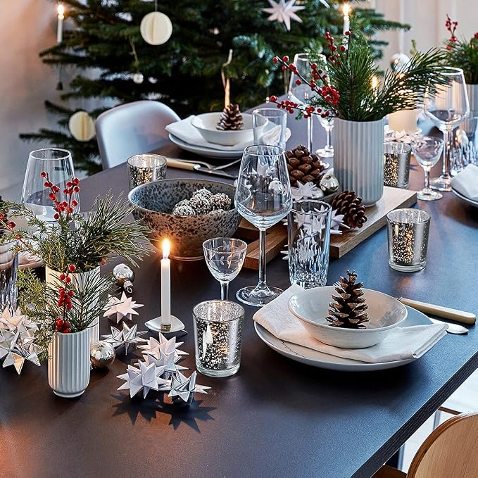 LETINE Silver Votive Candle Holders Set of 36 - Speckled Mercury Silver Glass Candle Holder Bulk - Ideal for Valentine's Day Decorations Indoor，Spring&Summer Wedding Centerpieces，Home Decor