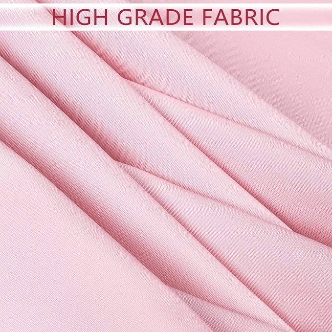 8 Packs 90 Inch Pink Tablecloth Round Tablecloth for Circle Tables, Washable Polyester Table Cloth, Wrinkle Resistant Round Cover for Wedding Party Banquet Dining